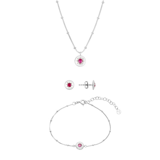 Argento Silver Birthstones July Gift Sets