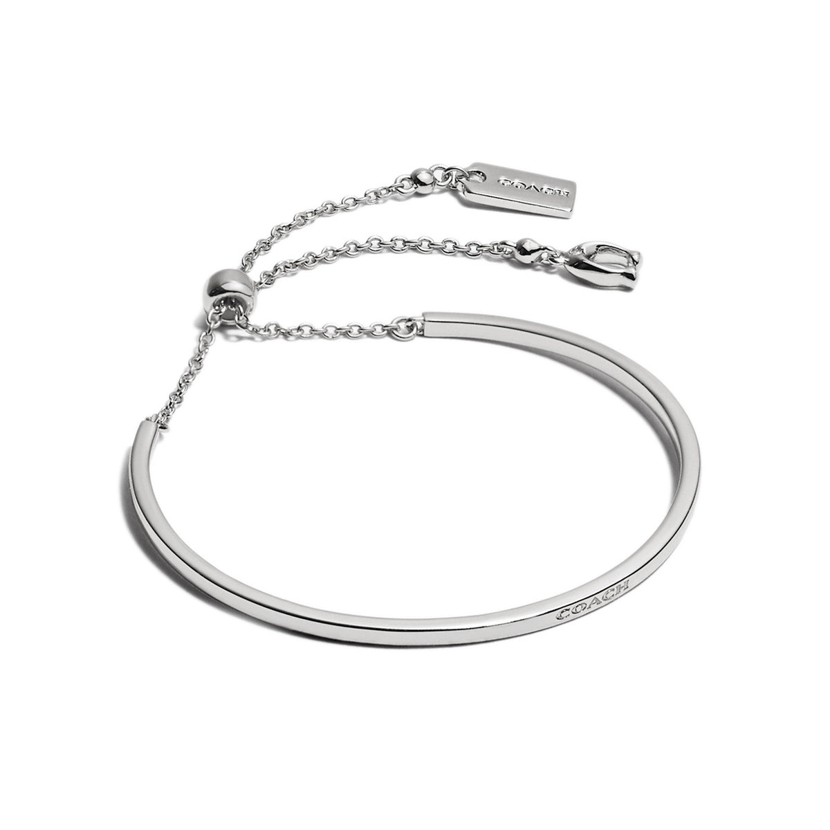 Coach Silver Slider Bangle