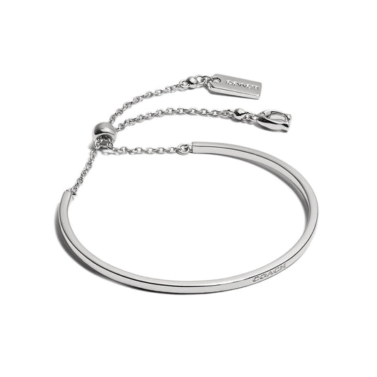 Coach Silver Slider Bangle