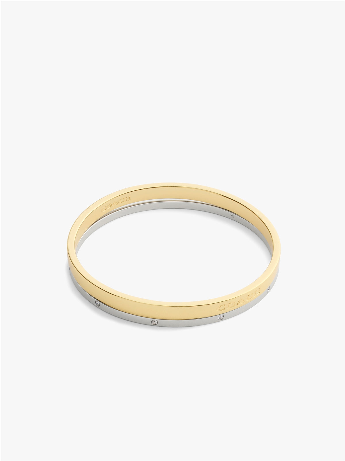 Coach Gold Mix Boxed Duo Bangles Set