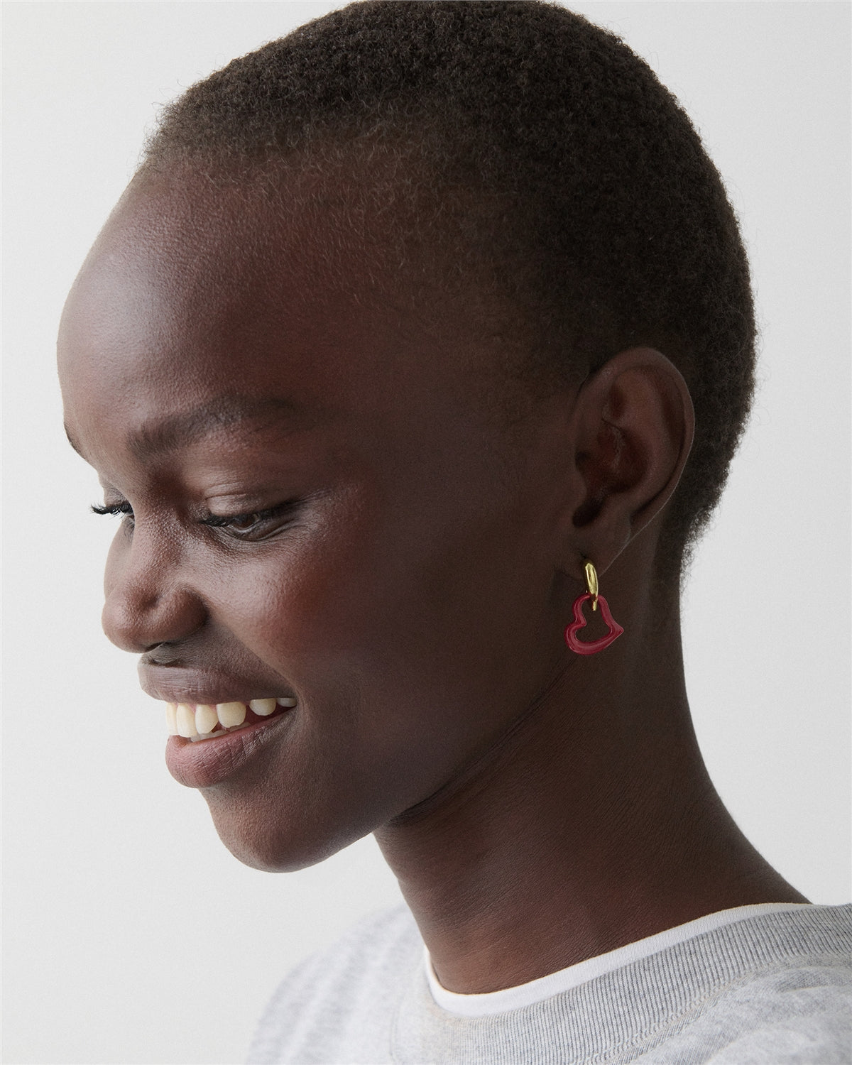 Kate Spade New York Gold Amour Dark Scarlet Drop Earrings