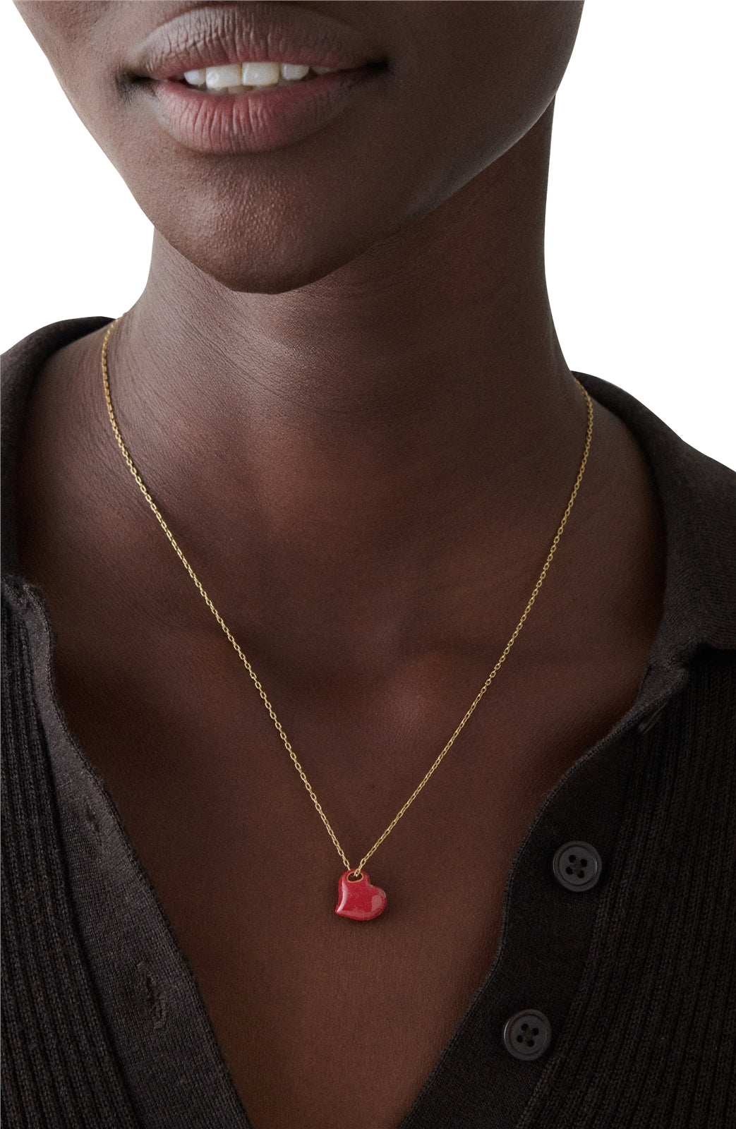 Kate Spade New York Gold Amour Dark Scarlet Necklace