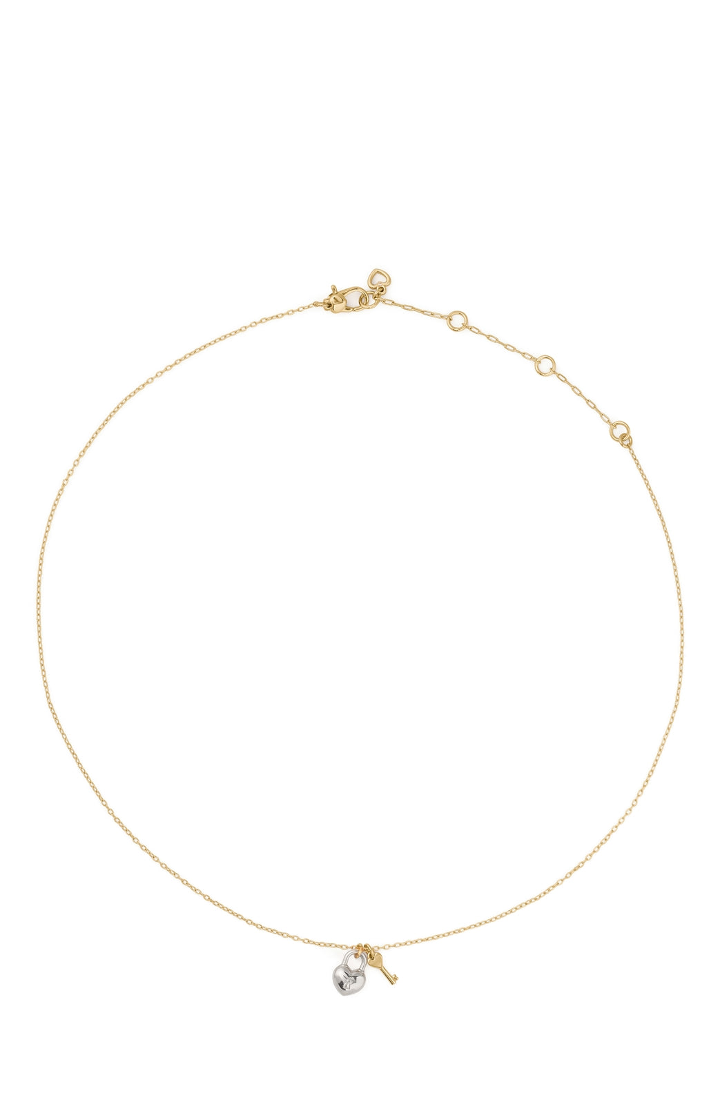 Kate Spade New York Gold Mix Gifting Love Ya Padlock Necklace