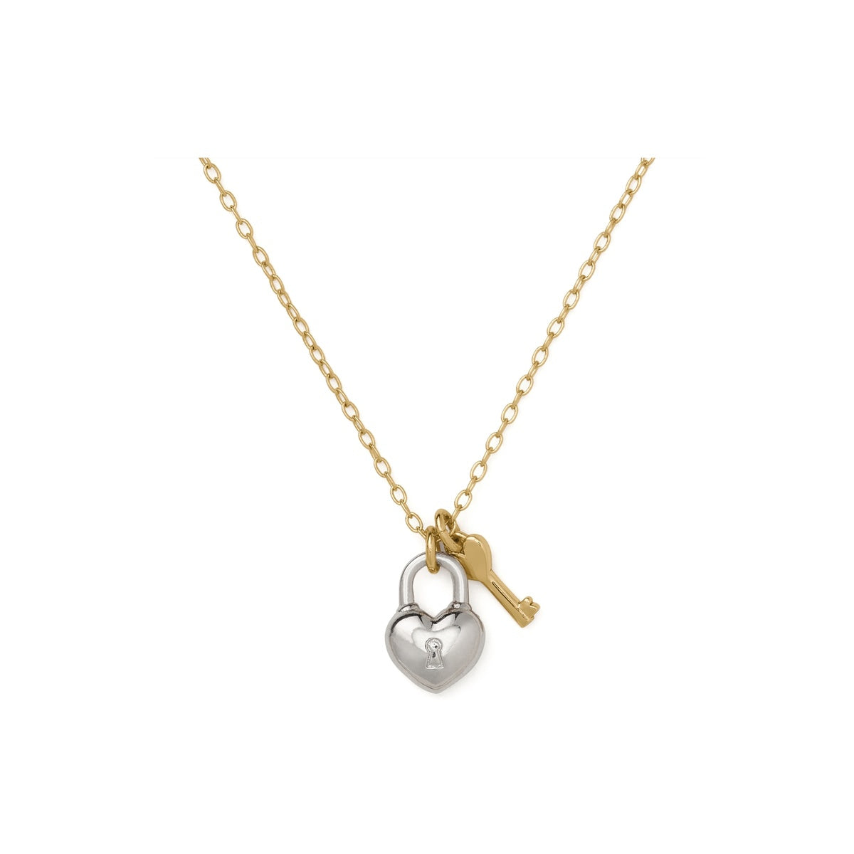 Kate Spade New York Gold Mix Gifting Love Ya Padlock Necklace