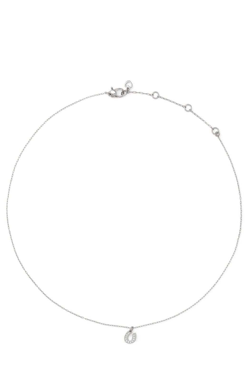 Kate Spade New York Silver Gifting Lucky You Horseshoe CZ Necklace
