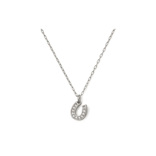 Kate Spade New York Silver Gifting Lucky You Horseshoe CZ Necklace