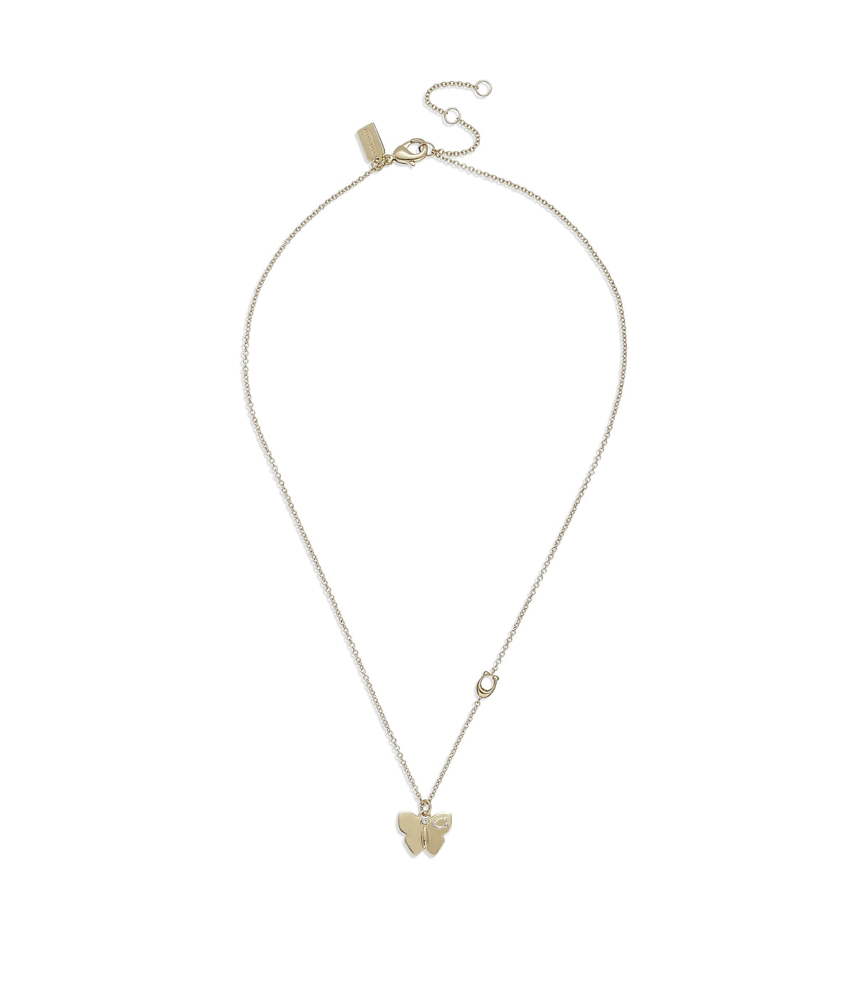 Coach Gold Butterfly Necklace