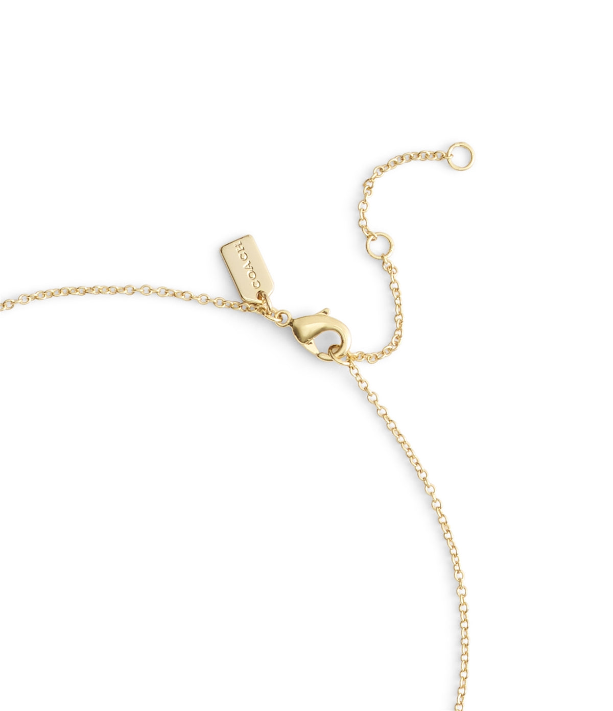 Coach Gold Enamel Red Cherry Necklace