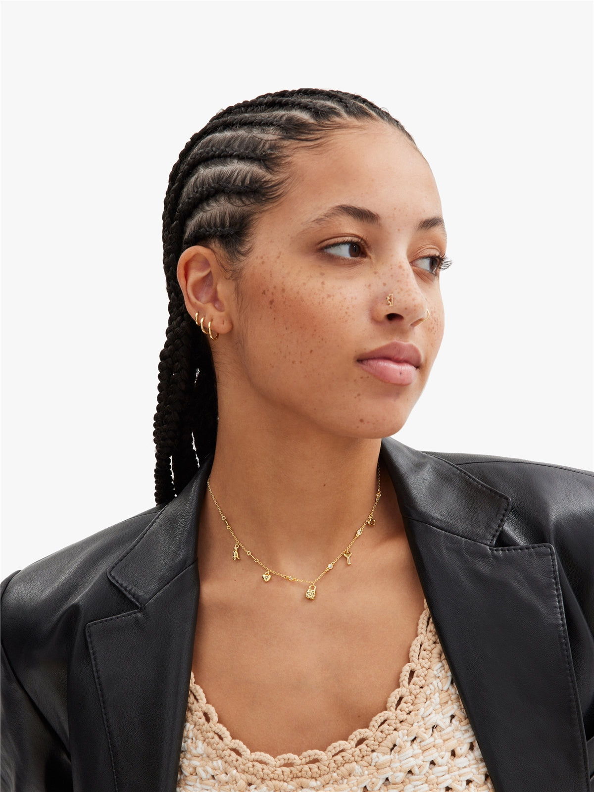 Coach Gold Iconic Mini Charms Necklace