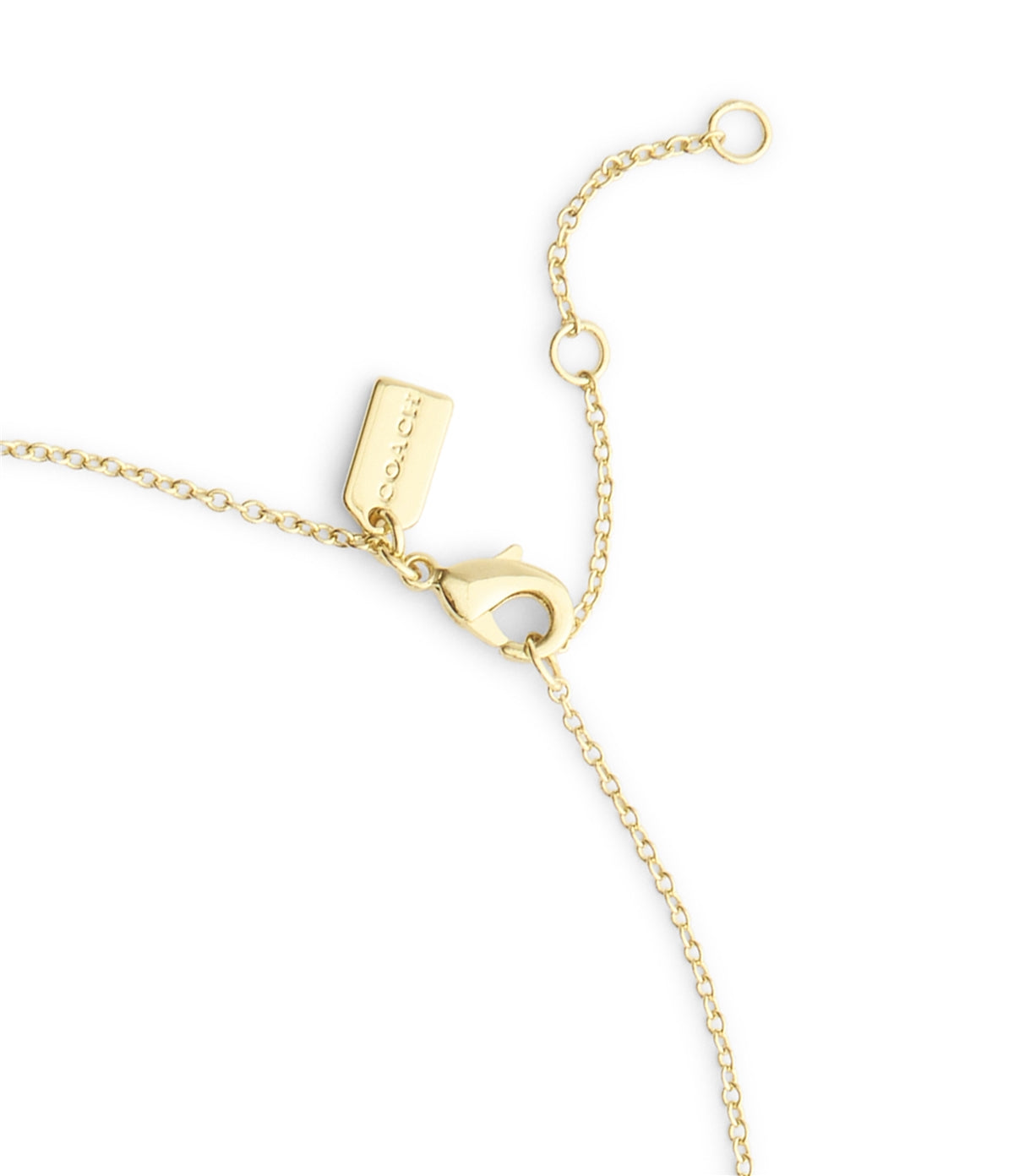 Coach Gold Red Cherry Necklace