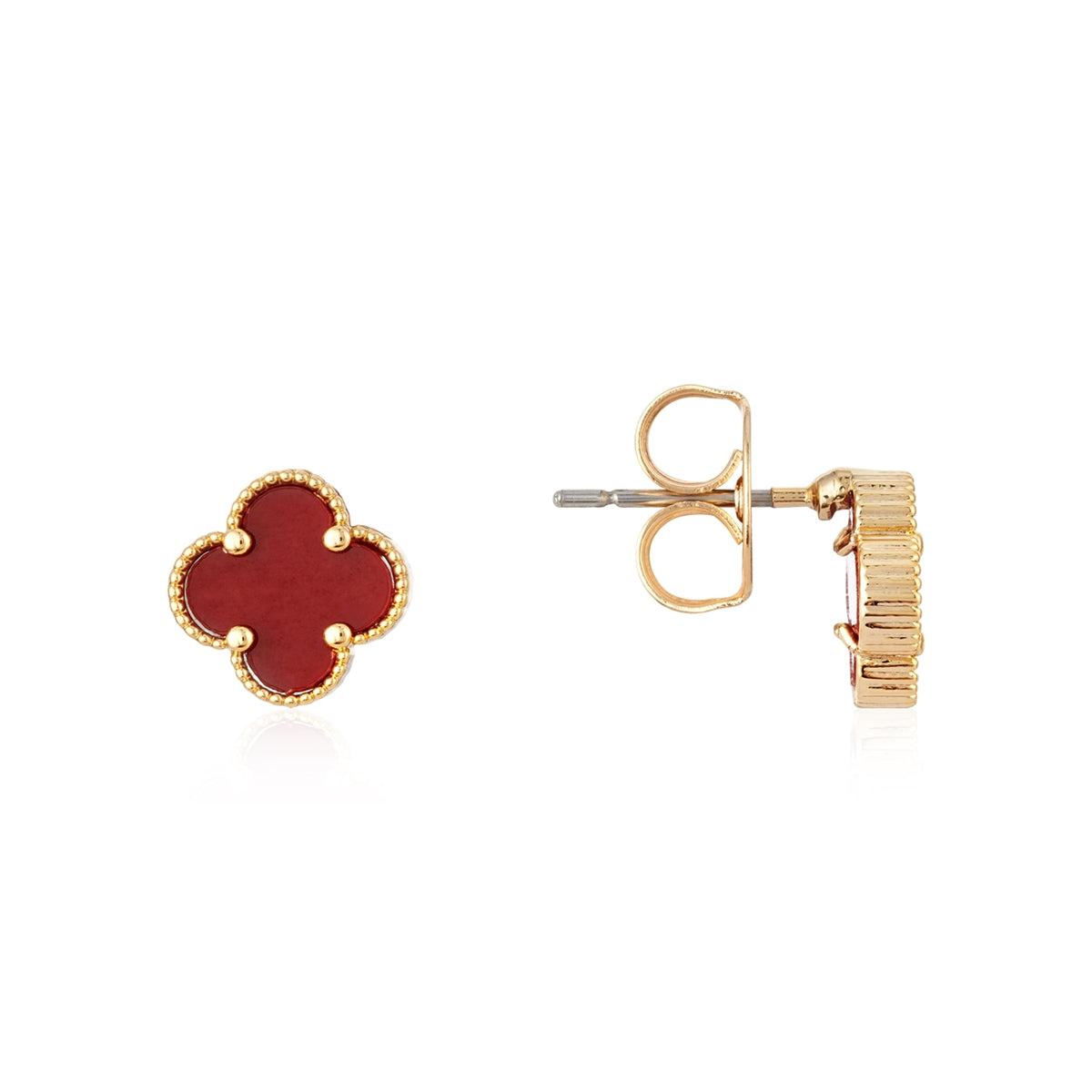 Gold Clover Earrings