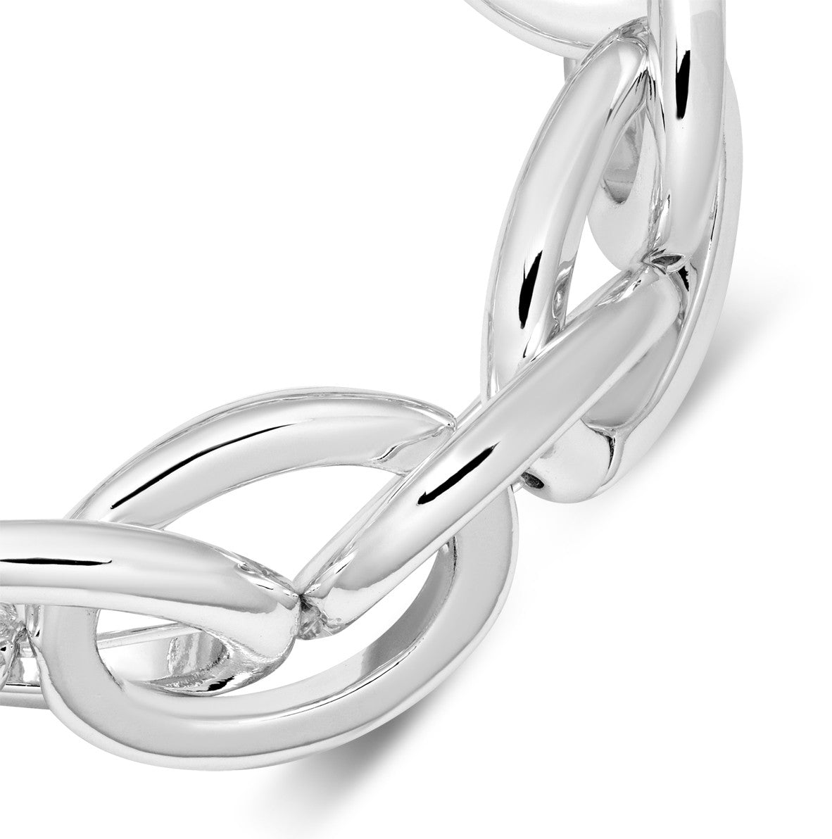 August Woods Silver Stretch Chain Bracelet