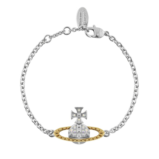 Vivienne Westwood Silver Two Tone Mayfair Bas Relief Bracelet