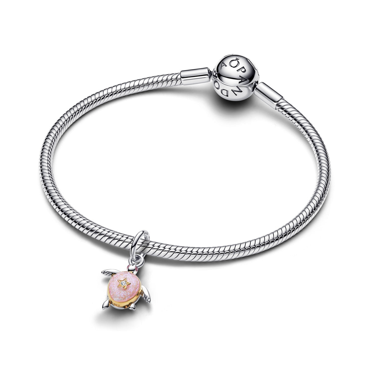Pandora 2026 Pink Sea Turtle Lab-grown Diamond Dangle Charm