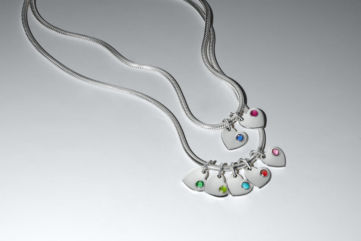 Pandora Silver August Birthstone Engravable Heart Dangle Charm