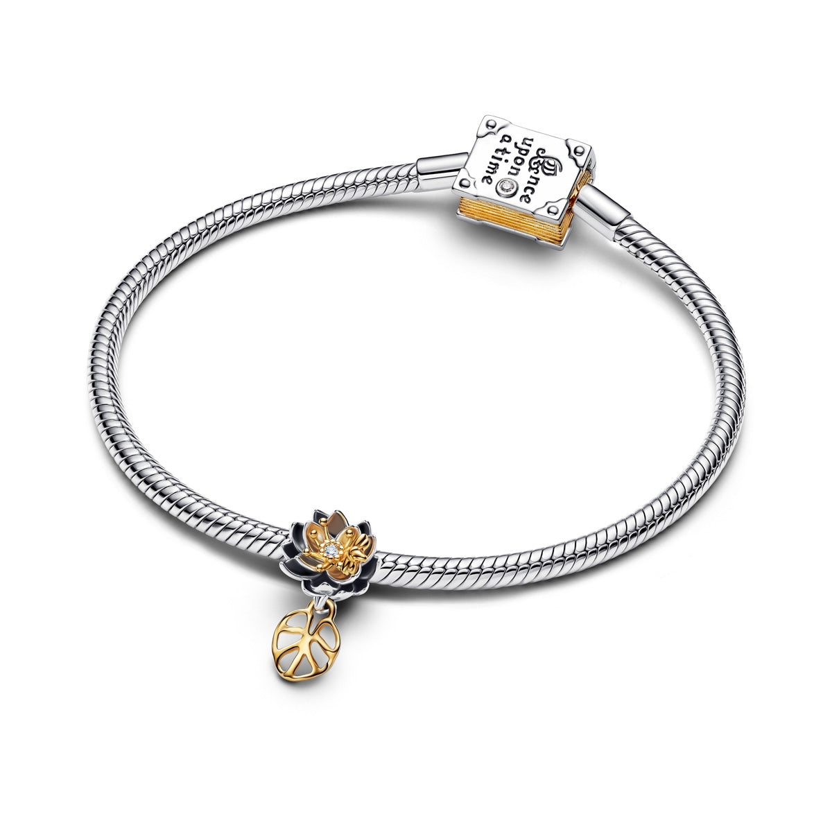 Pandora Disney Princess Tiana Lotus Flower Lab-grown Diamond Charm