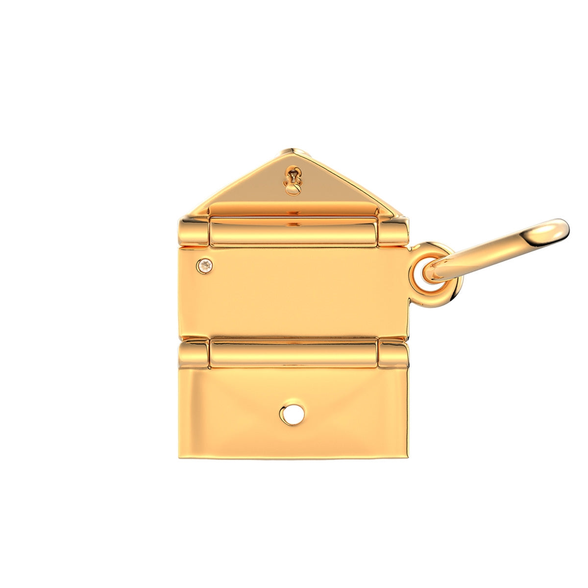Pandora Gold Engravable & Openable Envelope Dangle Charm