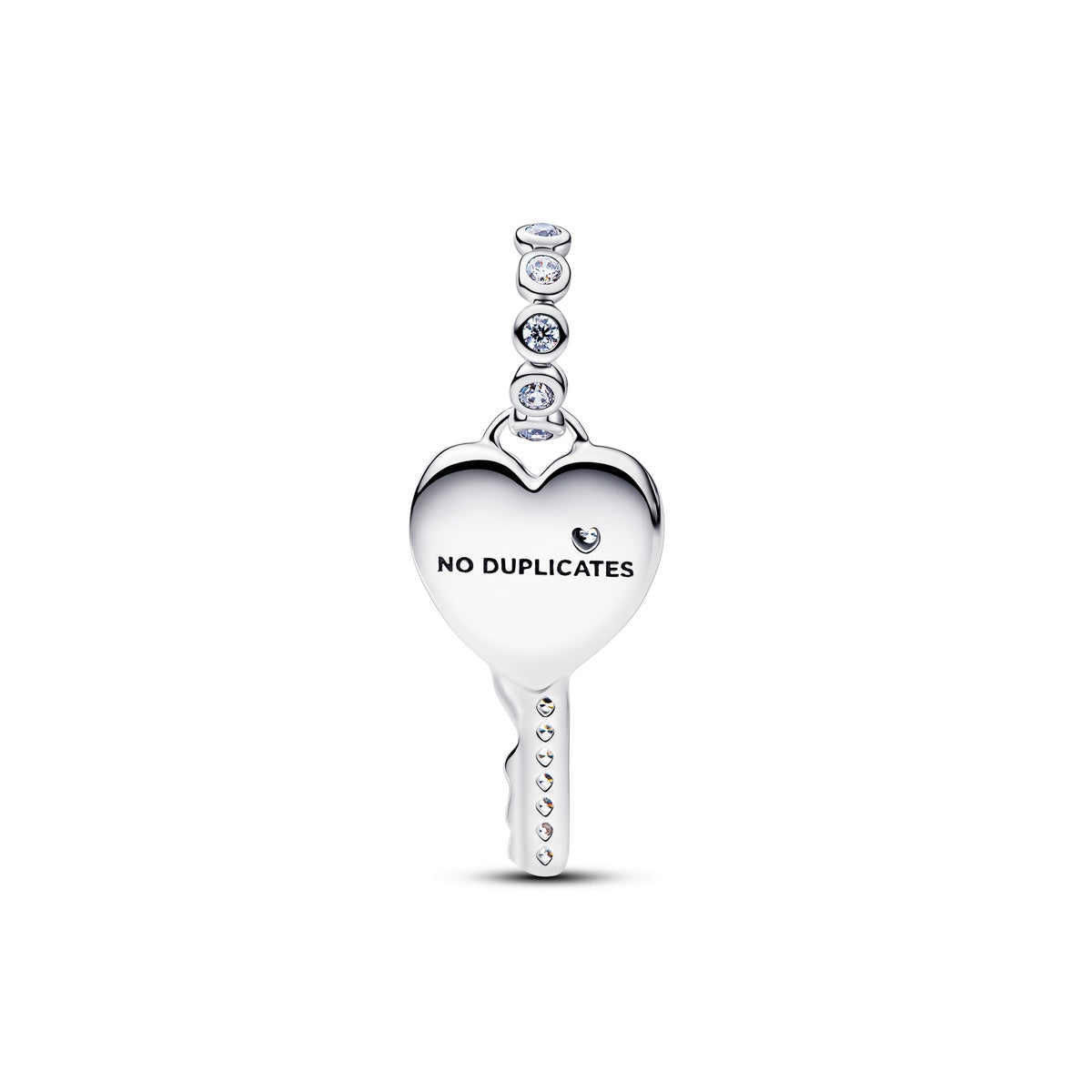 Pandora Silver Opalescent Heart Key Dangle Charm