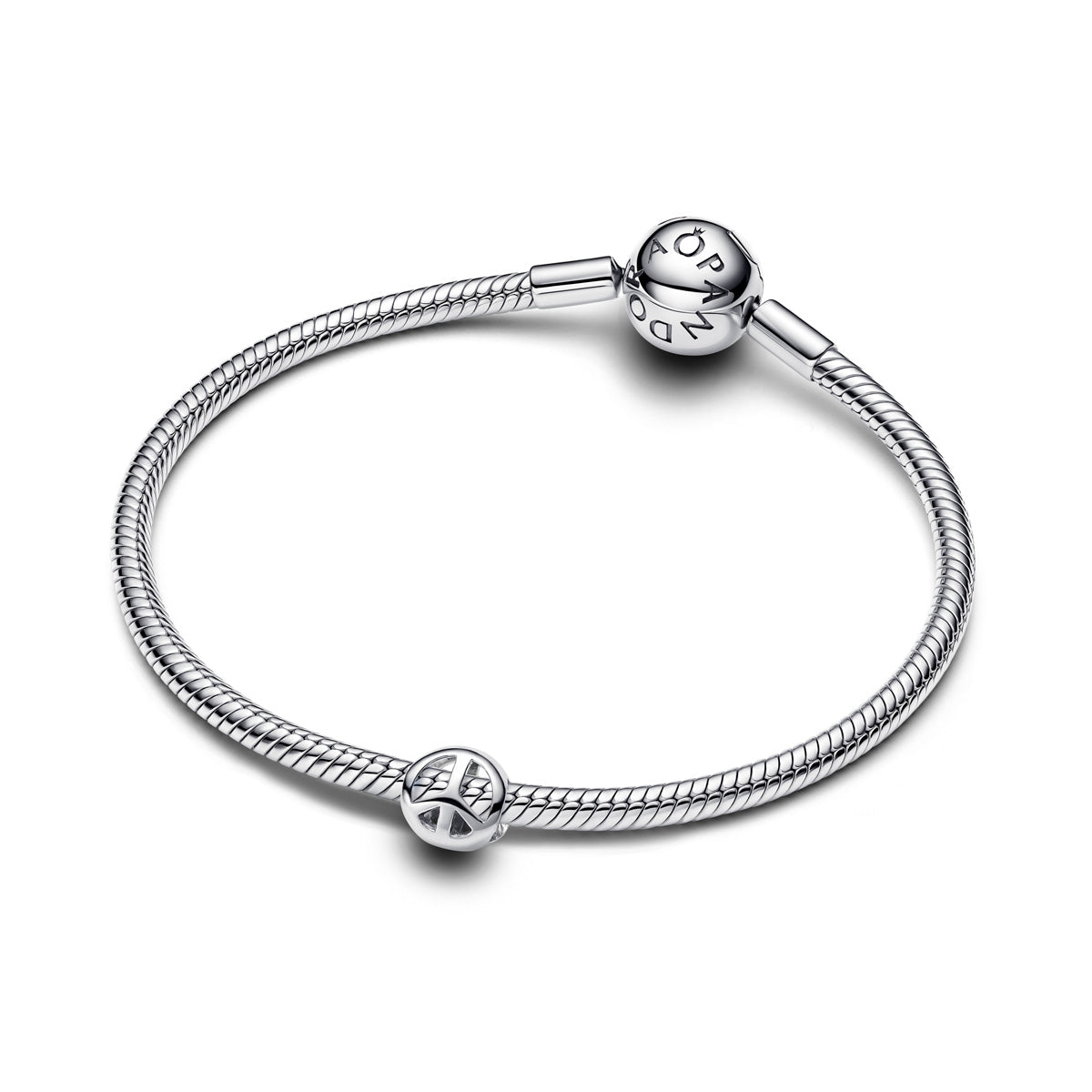 Pandora Silver Peace Symbol Mini Charm