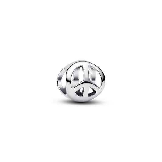 Pandora Silver Peace Symbol Mini Charm