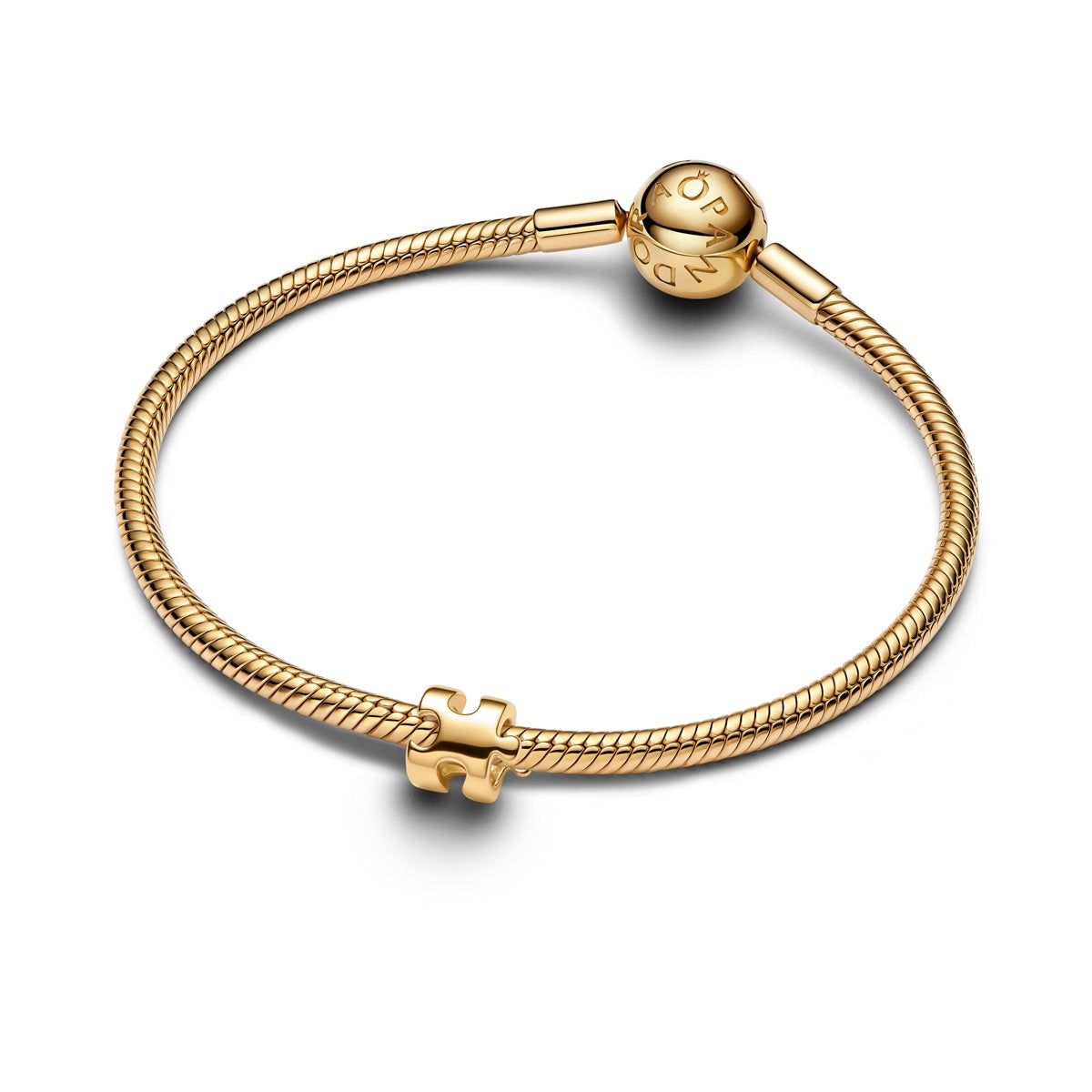 Pandora Gold Puzzle Piece Mini Charm