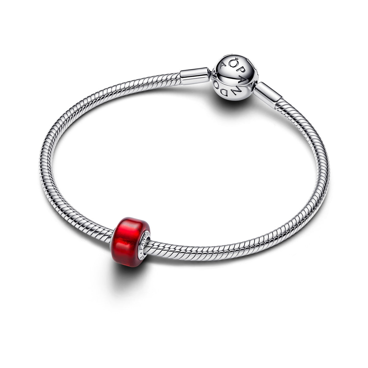 Pandora Silver Red Murano Glass Charm