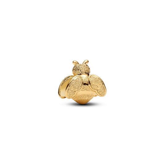 Pandora Gold Textured Bee Mini Charm