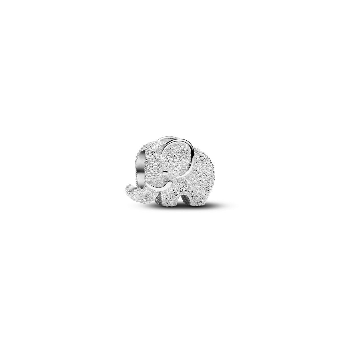 Pandora Silver Textured Elephant Mini Charm