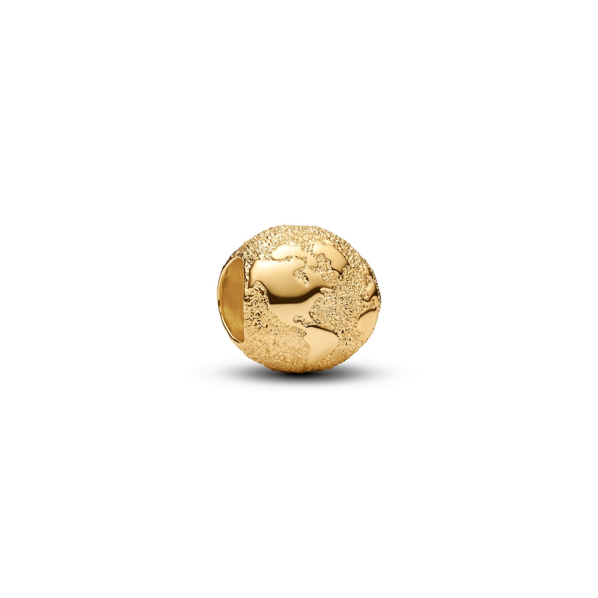 Pandora Gold Textured Globe Mini Charm