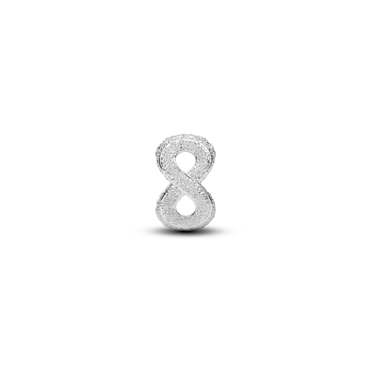 Pandora Silver Textured Infinity Symbol Mini Charm