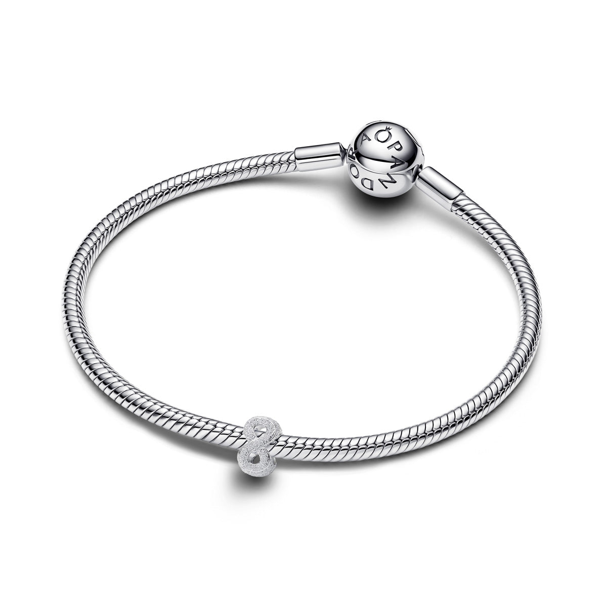 Pandora Silver Textured Infinity Symbol Mini Charm