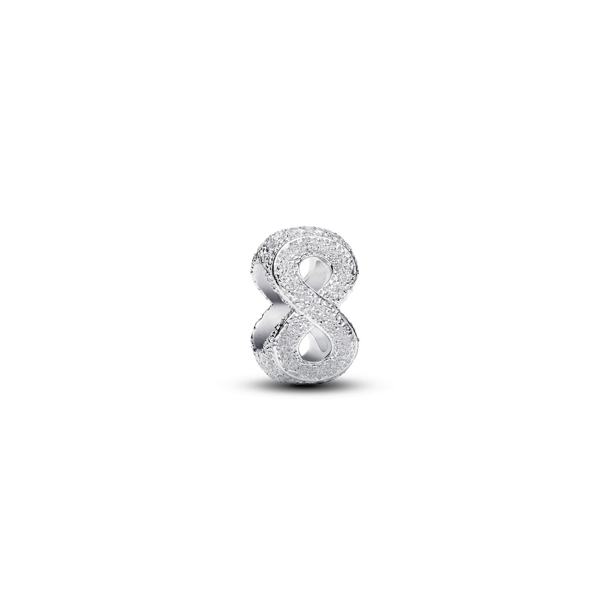 Pandora Silver Textured Infinity Symbol Mini Charm