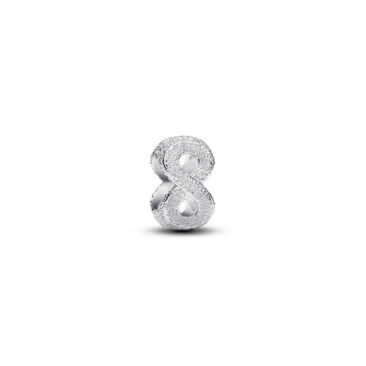 Pandora Silver Textured Infinity Symbol Mini Charm
