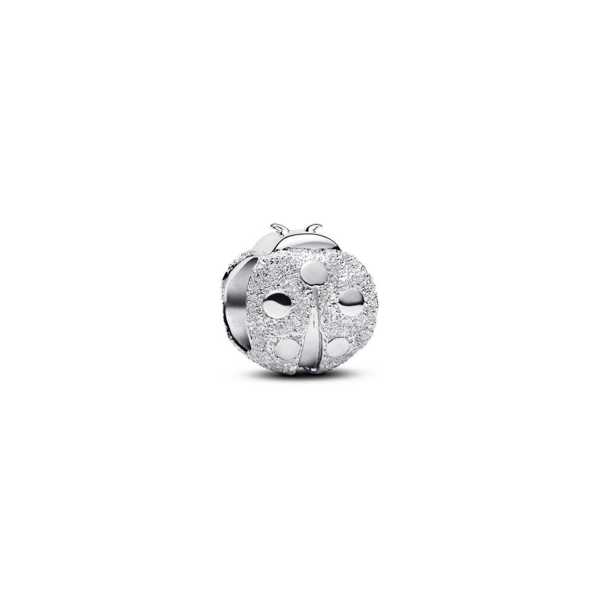 Pandora Silver Textured Ladybird Mini Charm