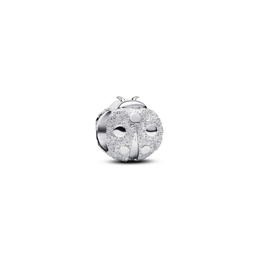 Pandora Silver Textured Ladybird Mini Charm