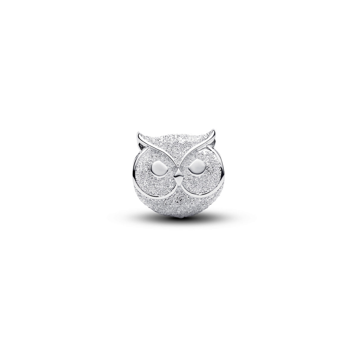 Pandora Silver Textured Owl Mini Charm