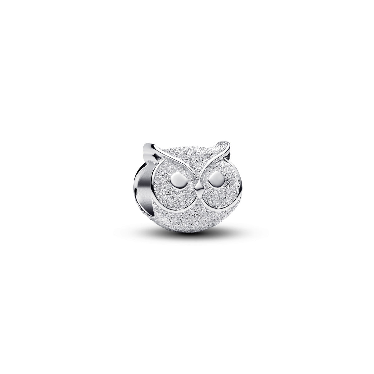 Pandora Silver Textured Owl Mini Charm