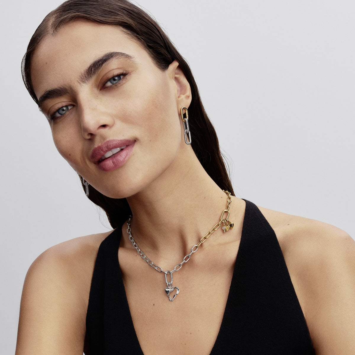 Pandora Two-tone Link Chain Necklace