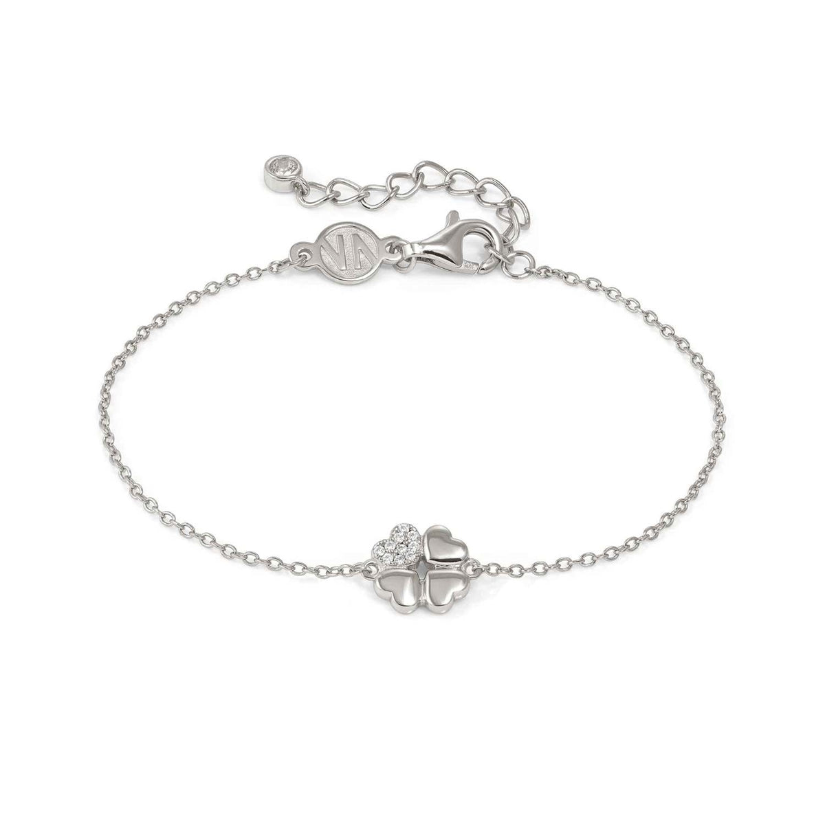 Nomination Silver Petit Sparkle Clover Bracelet