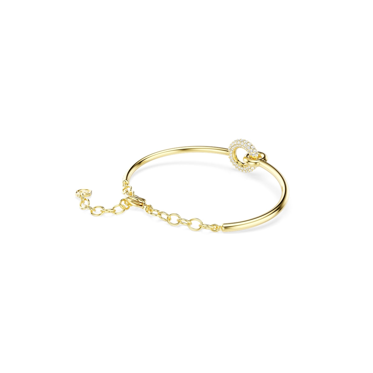 Swarovski Gold Dextera White Round Cut White Bracelet