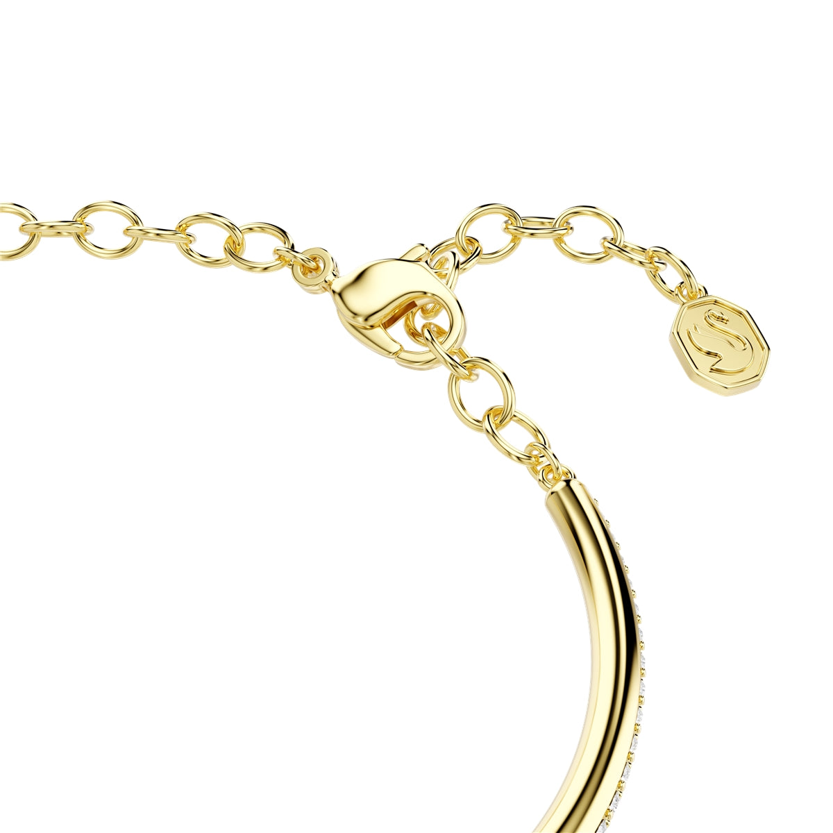 Swarovski Gold Dextera White Round Cut White Bracelet