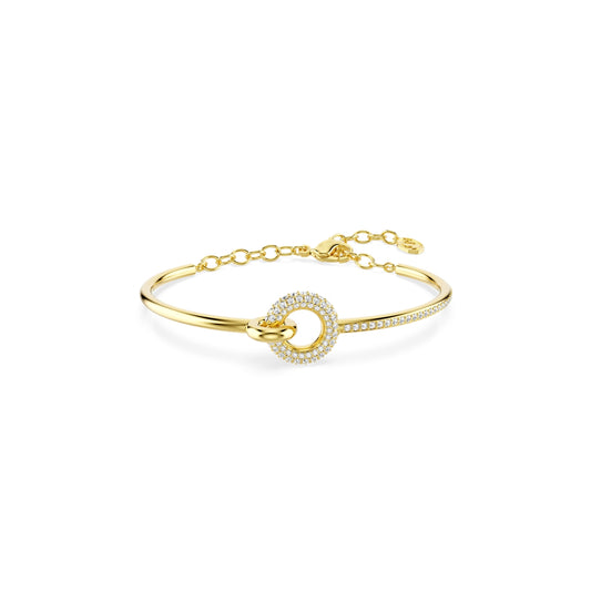 Swarovski Gold Dextera White Round Cut White Bracelet