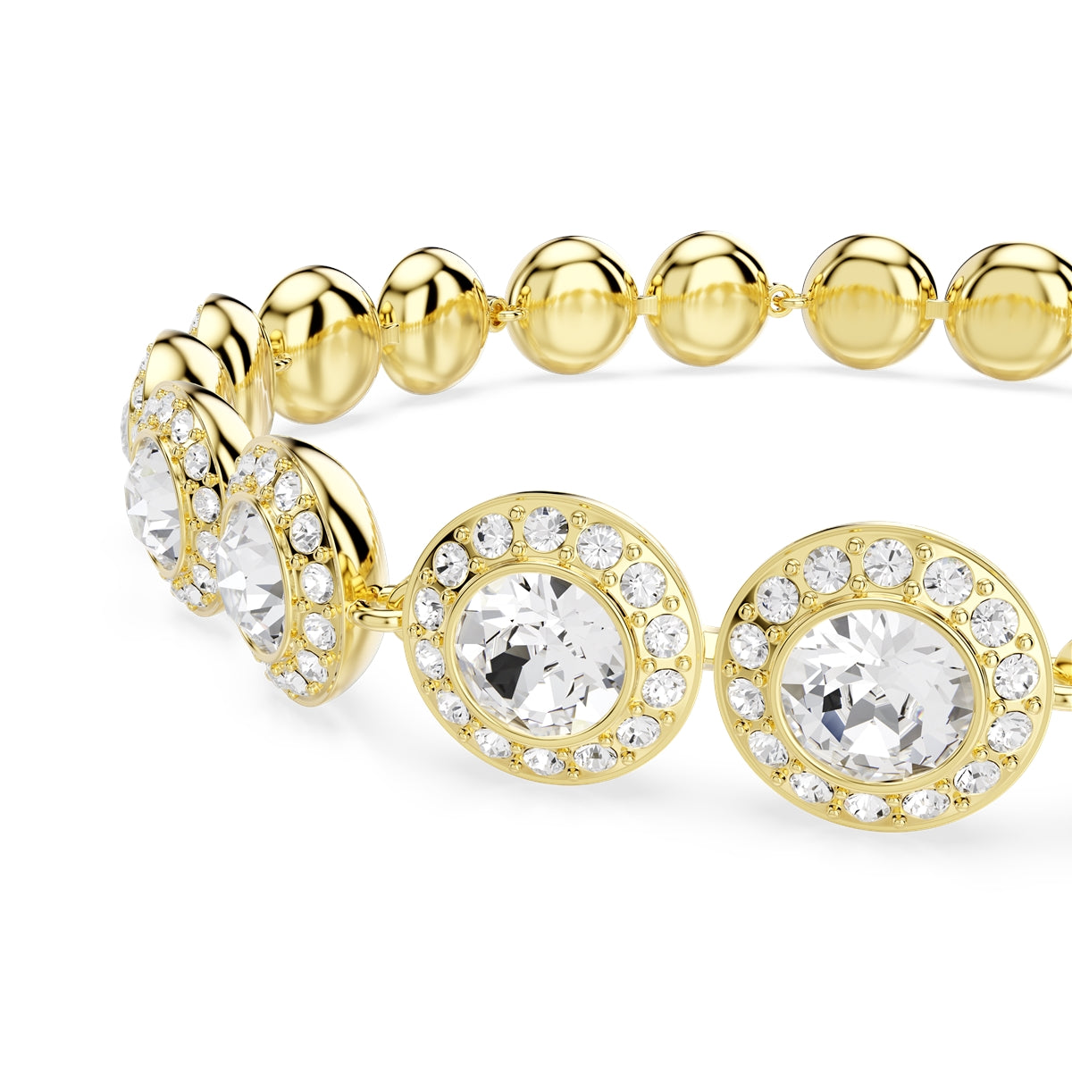 Swarovski Gold Una Angelic White Round Cut Gift Set