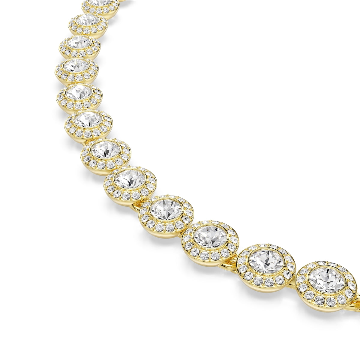 Swarovski Gold Una Angelic White Round Cut Gift Set