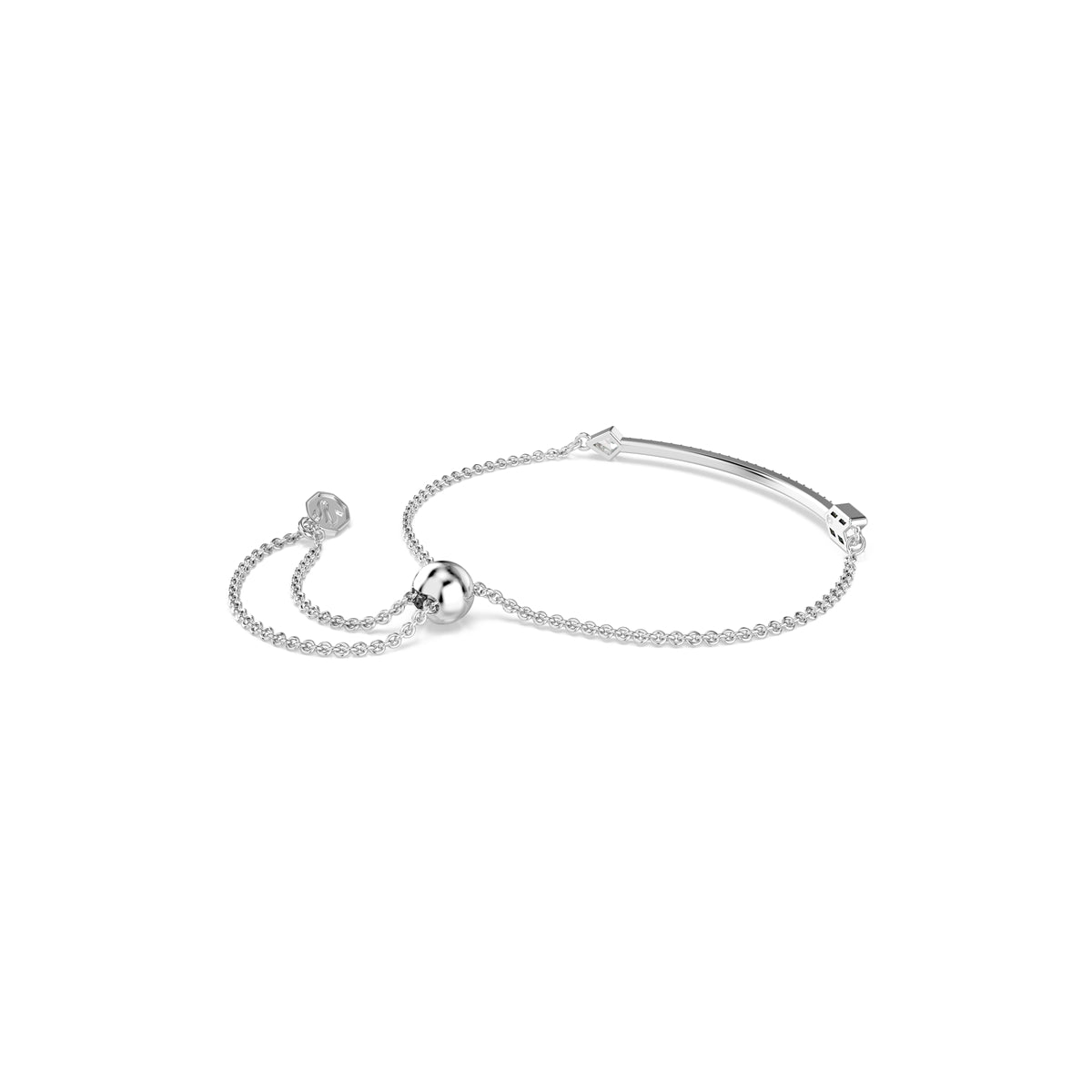 Swarovski Rhodium Plated Idyllia Mixed Cuts Arrow Bracelet