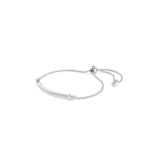 Swarovski Rhodium Plated Idyllia Mixed Cuts Arrow Bracelet
