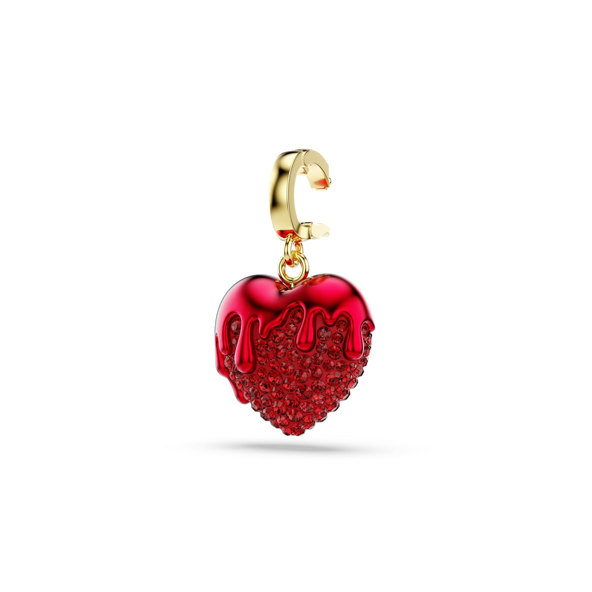 Swarovski Gold Idyllia Red Crystal Heart Charm