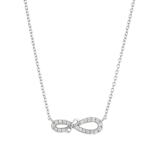 Argento Silver CZ Infinite Necklace