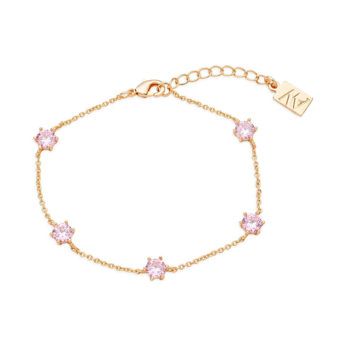 August Woods Gold Pink Sorbet Bracelet
