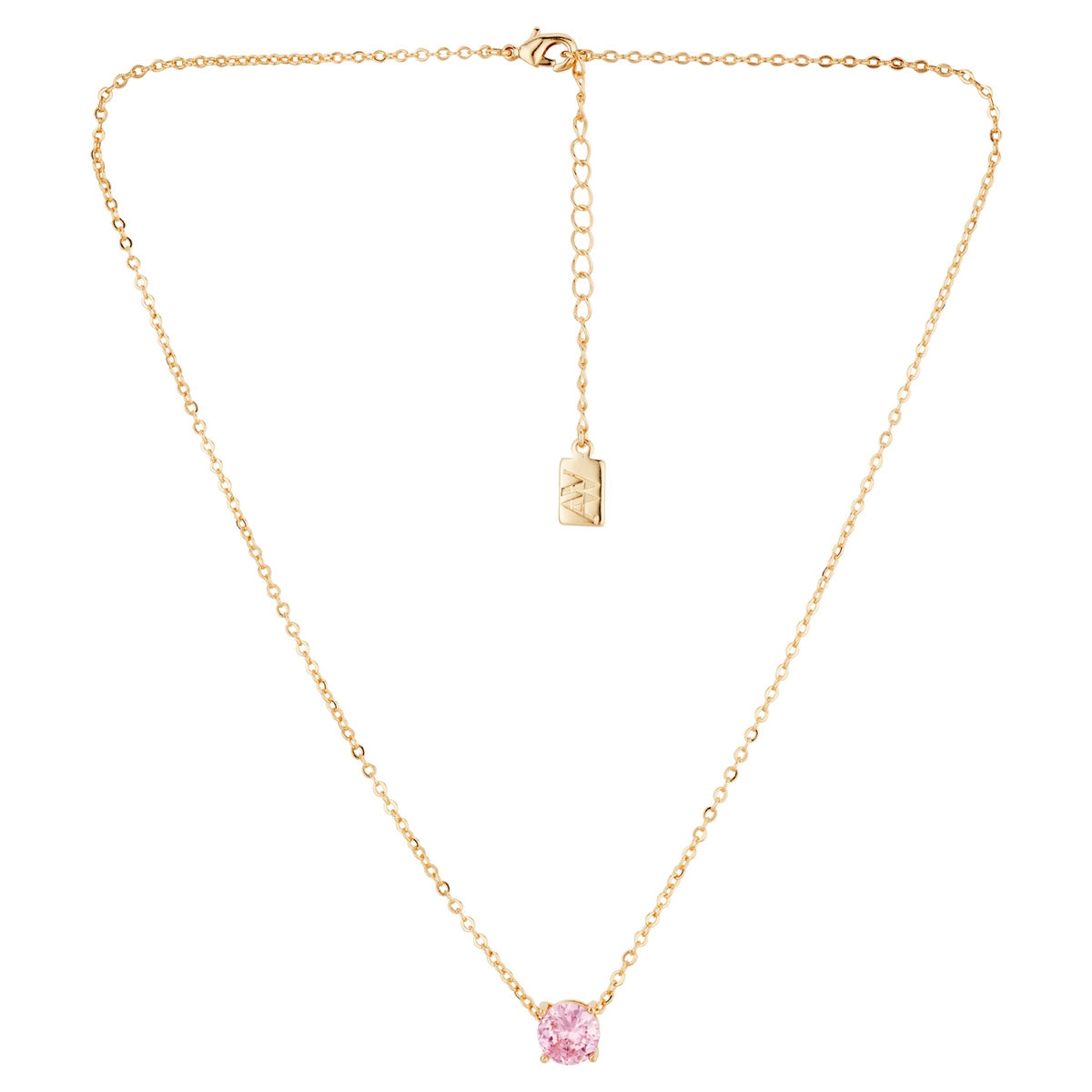 August Woods Gold Pink Sorbet Necklace